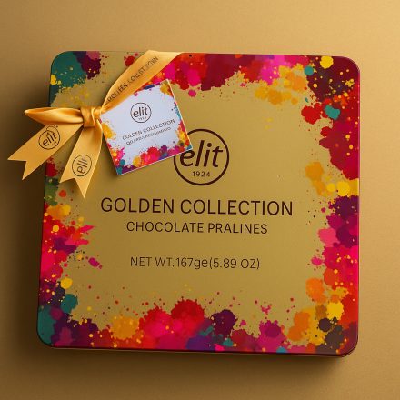 Elit-Golden Collection-Praliné válogatás,fémdobozban.
