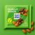 Ritter Sport-Félkeserű csokoládé egész mandulával(21%),mogyorómasszával(3%) és ropogós quinoával(3%). Vegán.