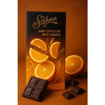 Stühmer-Narancsos étcsokoládé 90g
