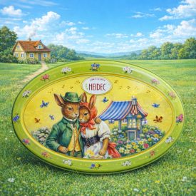   Heidel tejcsokoládé pralinékrémmel és tejkrémmel töltve.(Fémdoboz)