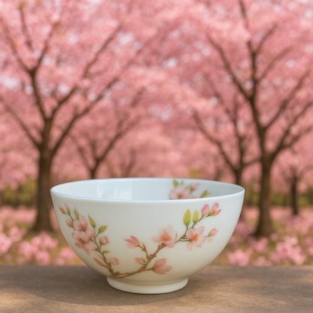 Porcelán tálkaszett S/3 x 9,5cm,dobozban,Sakura (3dbb-os)
