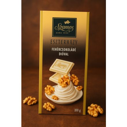 Szamos-Eszterházy-Fehércsokoládé dióval