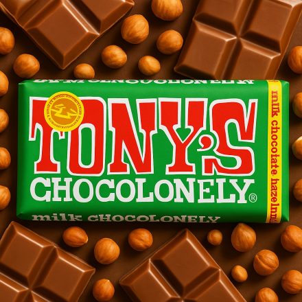 Tony's tejcsokoládé törökmogyoró darabokkal 