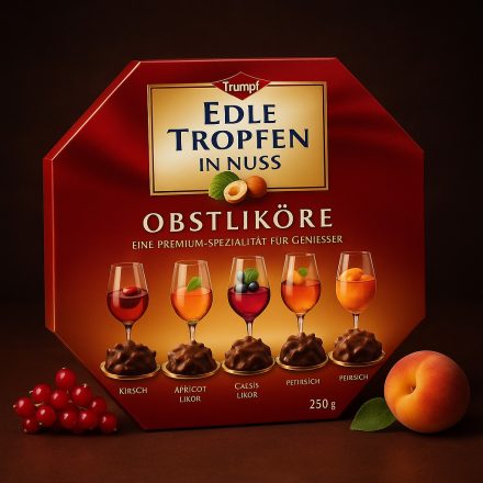Trumpf-Edle Tropfen, alkoholos praliné.