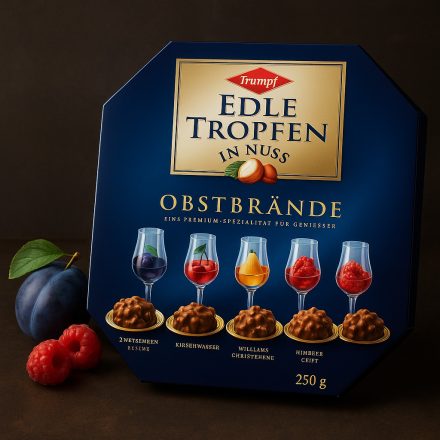 Trumpf-Edle Tropfen, alkoholos praliné.