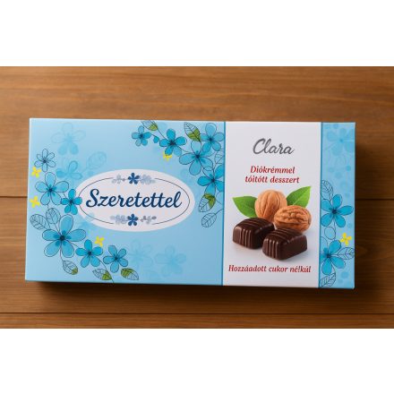Diókrémmel töltött desszert -édesítőszerrel