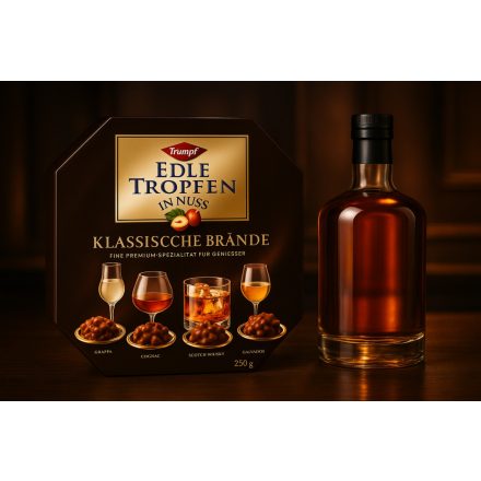 Trumpf-Edle Tropfen, alkoholos praliné.