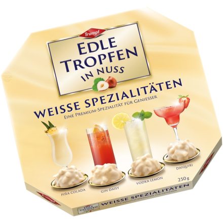 Trumpf-Edle Tropfen, alkoholos praliné.