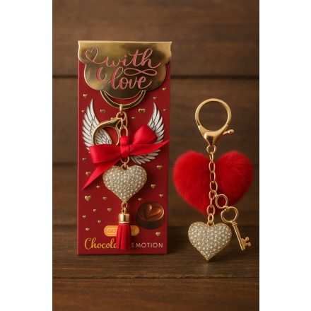 Günthart mogyorókrémes praliné-exkluzív köves kulcstartóval.