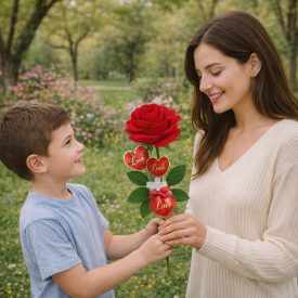   Günthart óriás bársony rózsa-mogyorókrémes csokoládéval