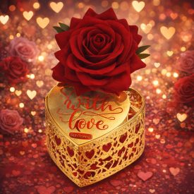 Günthart mogyorókrémes praliné-fém szívvel