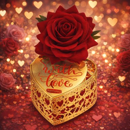 Günthart mogyorókrémes praliné-fém szívvel