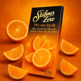 Narancskrémes étcsokoládé édesítőszerrel