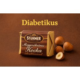 Mogyorókrémes kocka hozzáadott cukor nélkül 13g