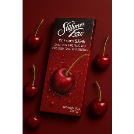 Meggykrémes étcsokoládé édesítőszerrel 100g