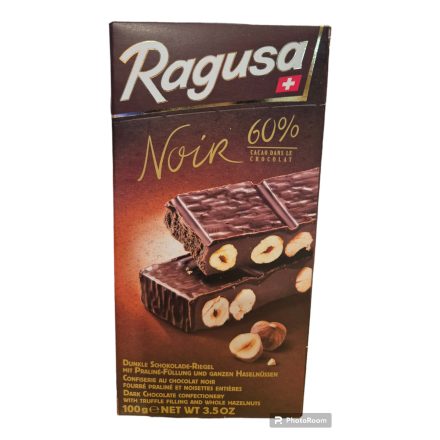 Ragusa Noir -Svájci mogyorós csokoládé