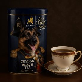   Richard-The Royal Dogs-Ceyloni fekete tea(20db filter),fémdobozban.