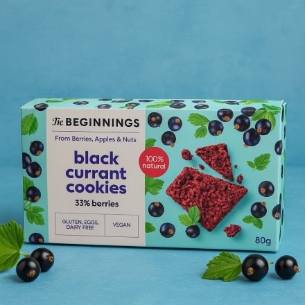 The Beginnings RAW,feketeribizlis keksz.Vegán,Glutén-tojás és tejmentes!