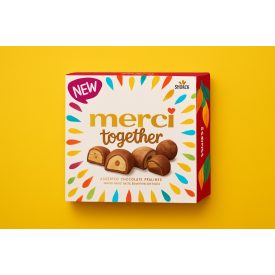 Merci-Vegyes töltött csokoládé praliné.