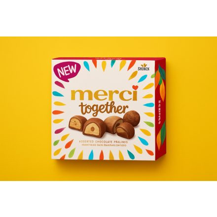 Merci-Vegyes töltött csokoládé praliné.