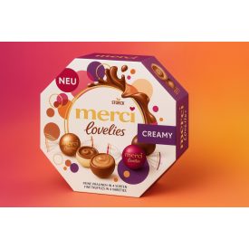 Merci-Vegyes töltött csokoládé praliné.