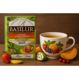   Basilur-Magic Friuit-válogatott  zöld tea-gyümölccsel ízesítve