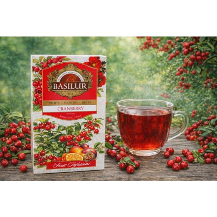 Basilur-Fruit infusion-vörösáfonya,filteres tea(25db)